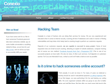 Tablet Screenshot of conexio-web.com